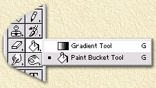 Photoshop: select GRADIENT tool