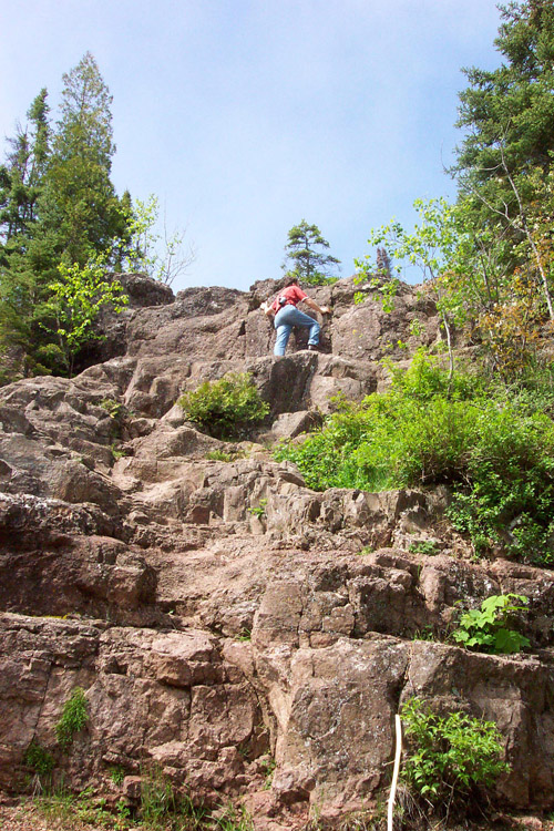In the area of Duluth: climbing is fun ...