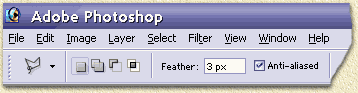 Set "feather" to 3 px
