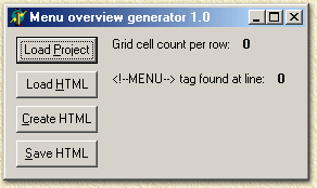 Generate a FLAT menu ...