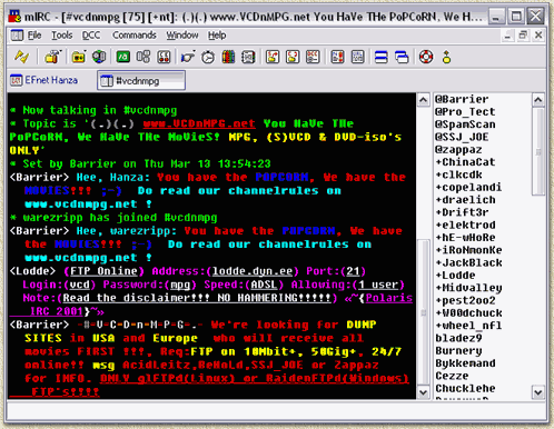 mIRC - CIS 4372 HCI and Data Viz.