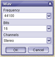 The properties of the WAV file format