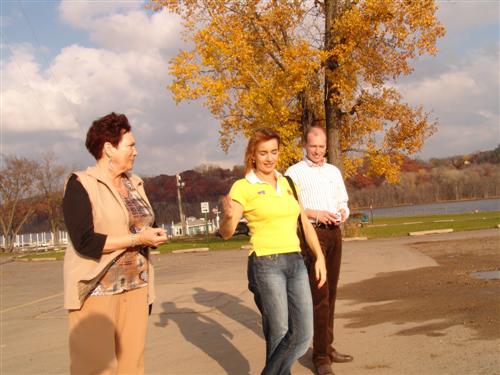 Mom, Patricia, and Dave ...