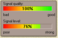 Signal as shown by the Hauppauge DVB-s software ...