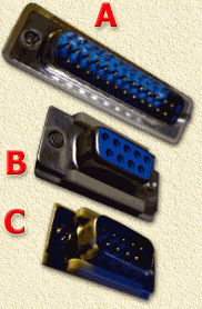 The 3 connector types mentioned ...