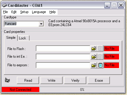CardMaster - Start Screen