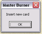 MasterBurner - Plaats de lege FunCard a.u.b.