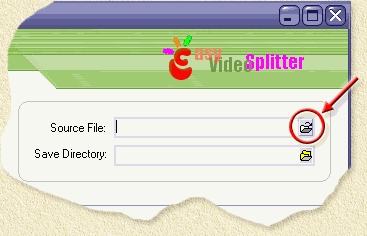 Easy Video Splitter - Open a movie file