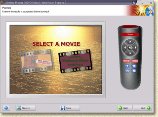 Nero Vision Express 2 - Test your DVD compilation