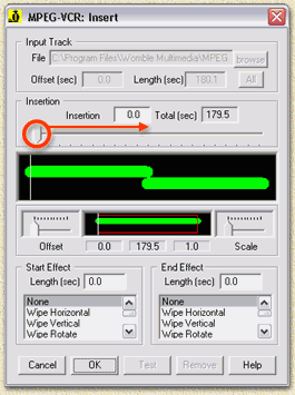 MPEG2VCR: Instellingen voor het samenvoegen